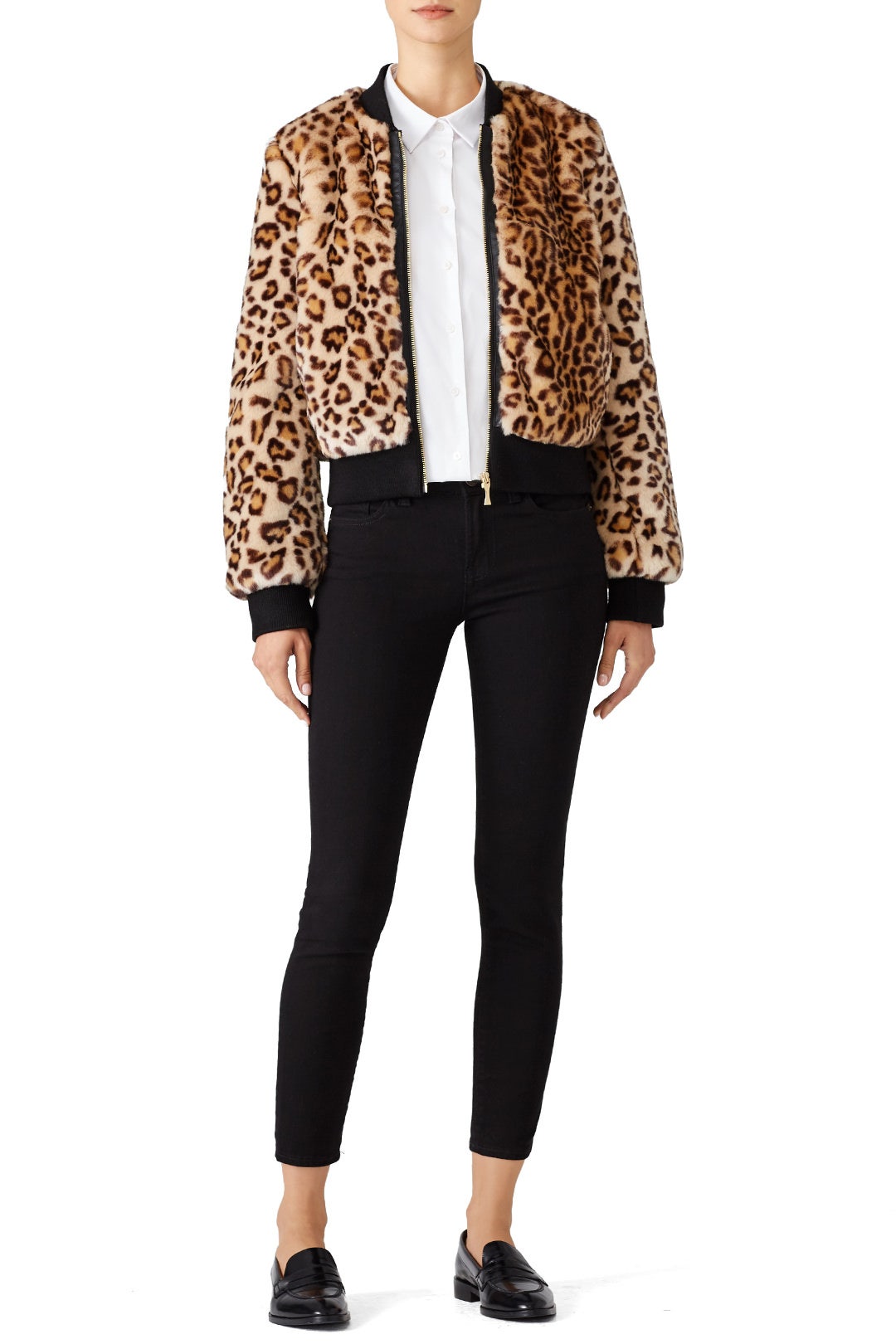 Leopard Faux Fur Bomber by kate spade new york 0