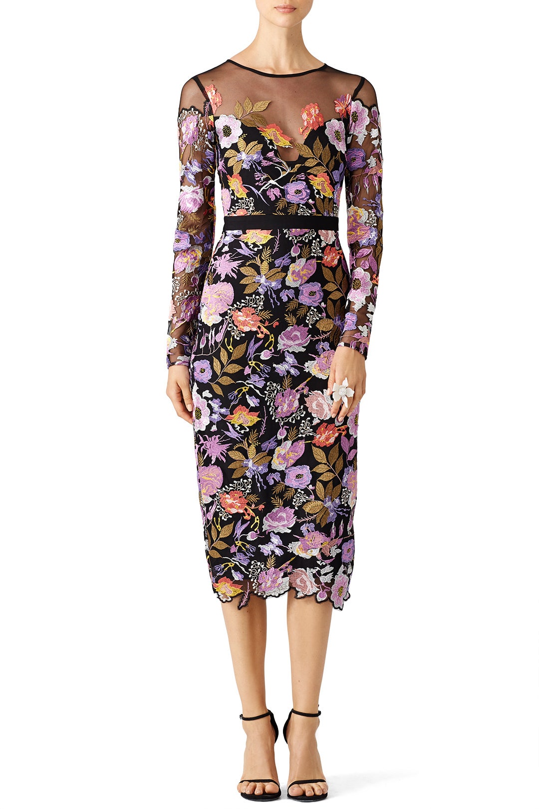 Blossom Mesh Dress by Nicole Miller 0