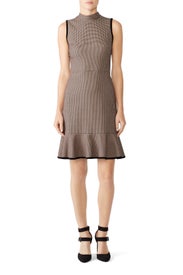 Sleeveless Houndstooth Dress by Rebecca Taylor NYC