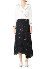 Stargazer Asymmetric Skirt by Tory Burch