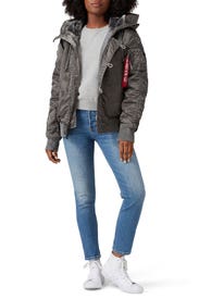 Silver N-2B Battlewash Parka by Alpha Industries