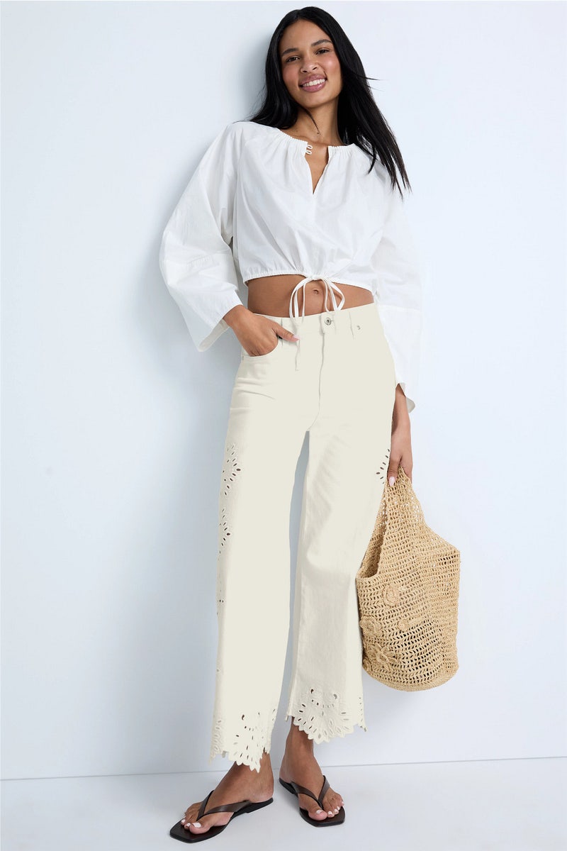 Mia Broderie Wide Leg Jeans by Joe's Jeans - Photo 0