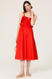 Ruffle Midi Dress by Jason Wu
