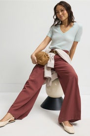 Coastal Cashmere Short Sleeve Sweater by NAADAM