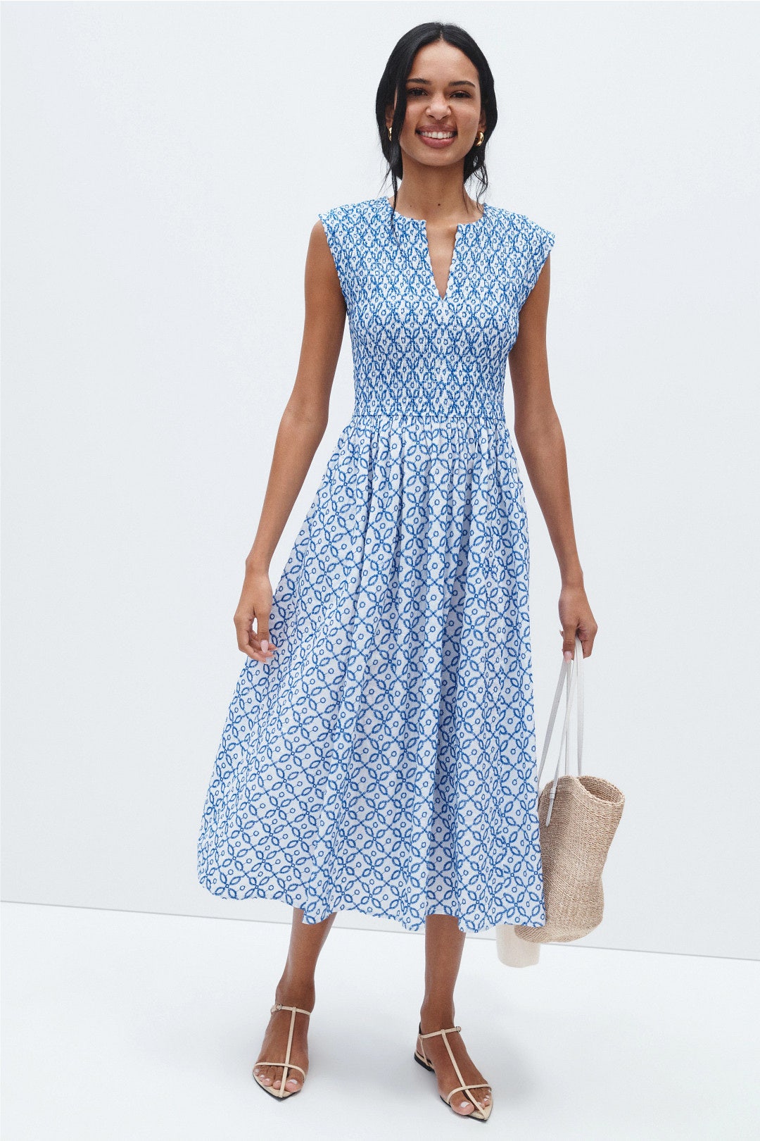 Embroidered Tile Amelia Dress by NIC + ZOE 0