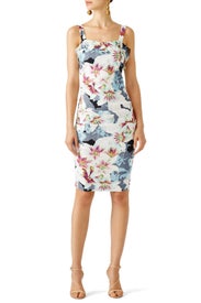 Floral Sweetheart Sheath by Nicole Miller