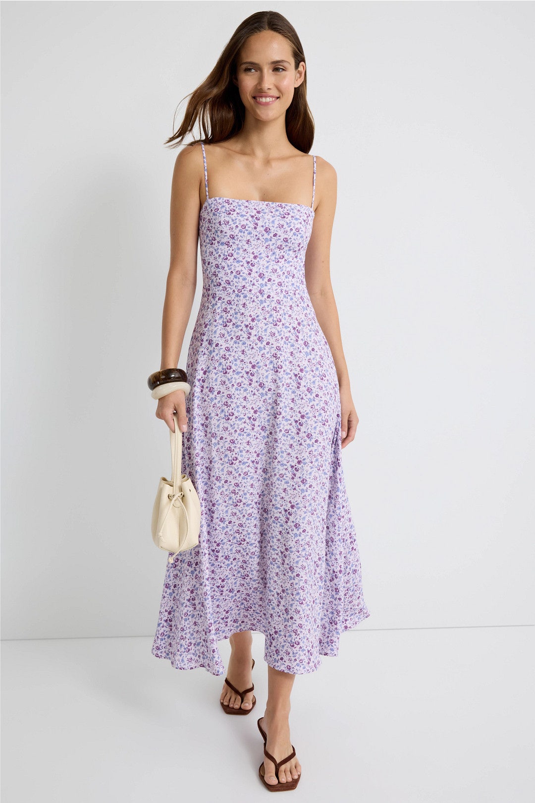 reformation monette linen dress Midi at MarketFair Shoppes in Princeton, NJ Maxi dresses A dreamy print covers this lightweight linen maxi dress designed with a fitted bodice and a twirl Reformation Monette Floral Linen Maxi
