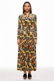 Zip Up Maxi Turtleneck Dress by Rosetta Getty