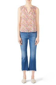 Margo Floral Top by Rebecca Taylor NYC