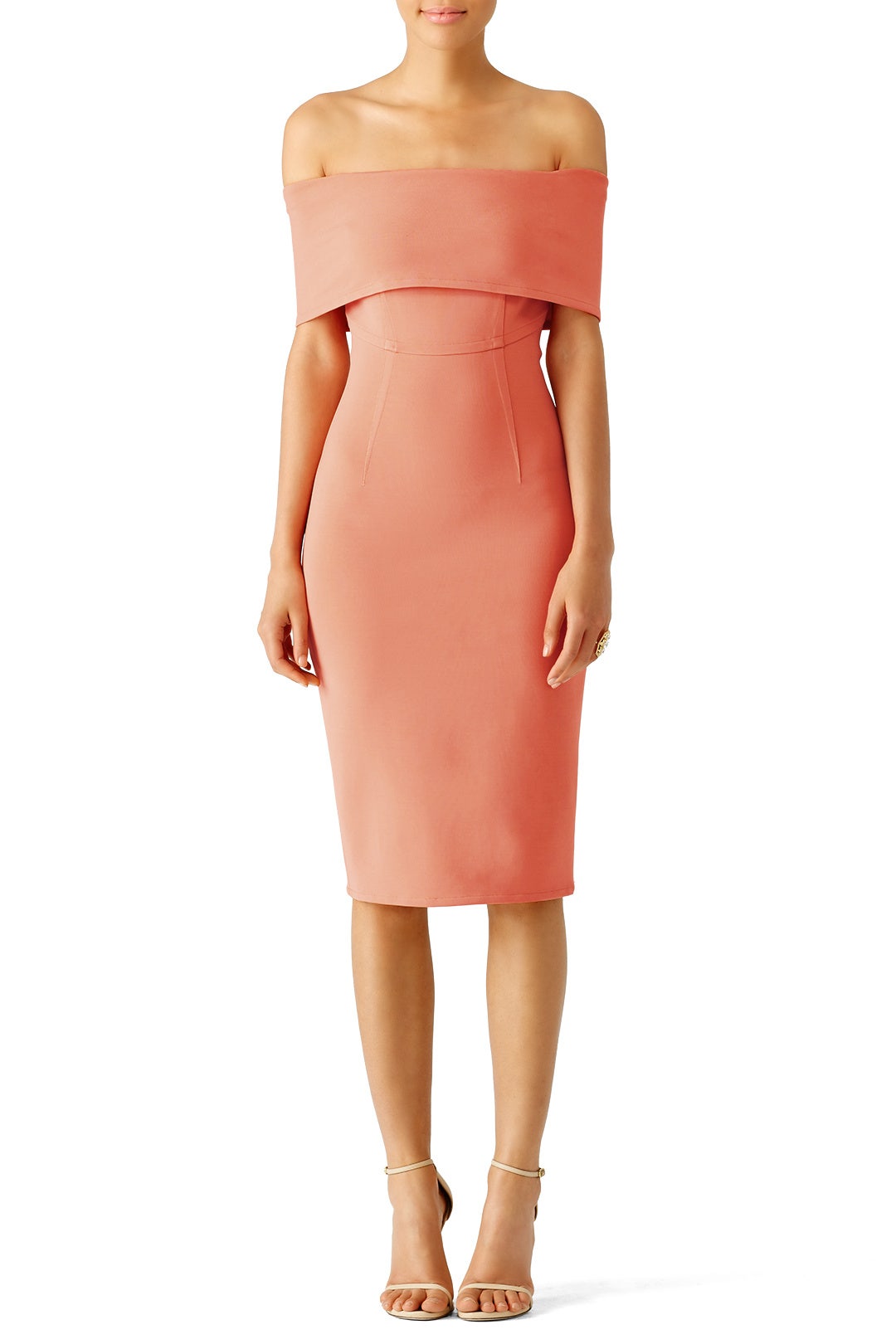 Guava Off Shoulder Dress by Yigal Azroul | Rent the Runway