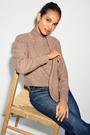 Billie Scarf Sweater by Line + Dot