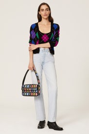 Argyle Gem Cardigan by Le Superbe