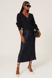 Navy Ribbed Cardigan by Marissa Webb x RTR
