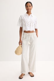 Eyelet Hem Camp Shirt by NVLT