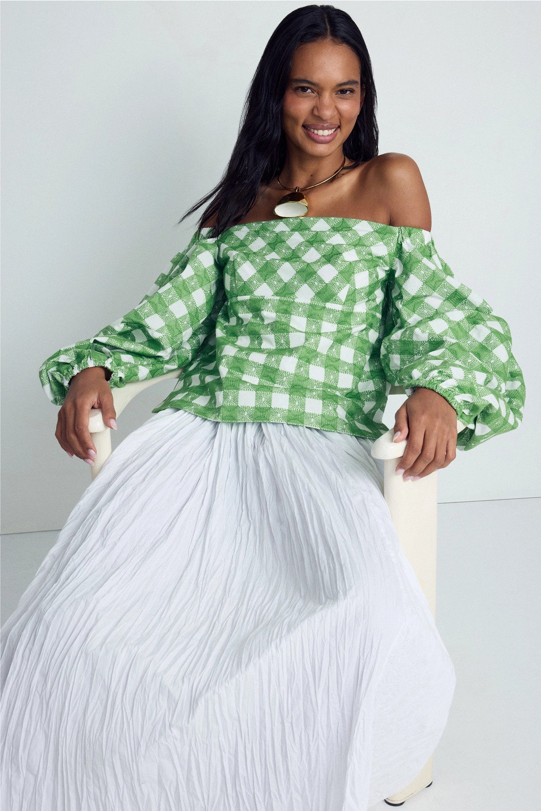 Empire Balloon Sleeve Top by Rosie Assoulin 0