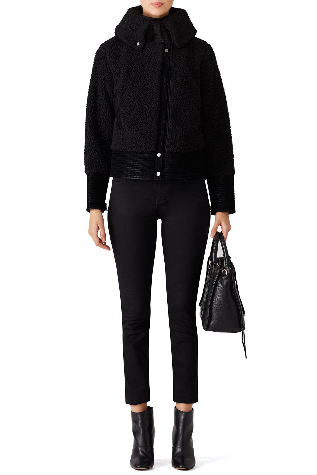 Black Juno Moto Jacket by Saylor 0
