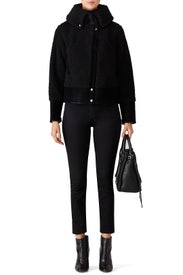 Black Juno Moto Jacket by Saylor