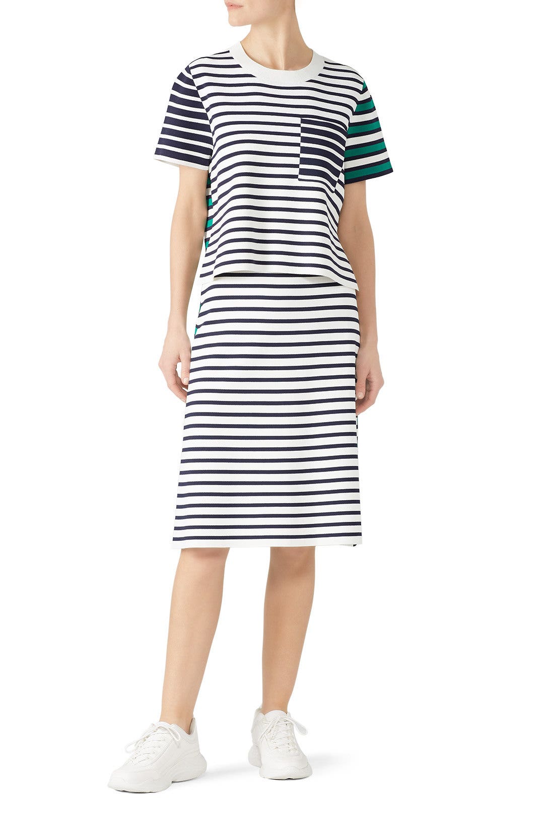 Breton Stripe Knit Top by Tory Sport 0