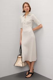 Rib Knit Midi Dress by VINCE.