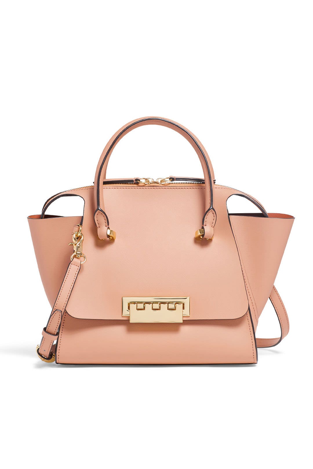 Latte Eartha Small Top Zip Satchel by ZAC Zac Posen Handbags 0