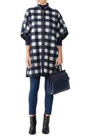 Buffalo Check Cape Coat by Draper James