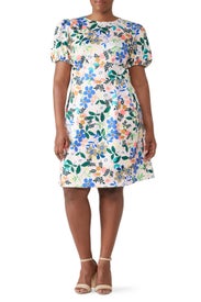 Printed Puff Sleeve Dress by ELOQUII