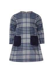 Kids Flannel Check Dress by Il Gufo Kids
