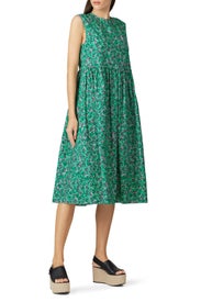 Green Floral Shift by Marni