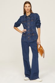 Flared Denim Jumpsuit by Madewell