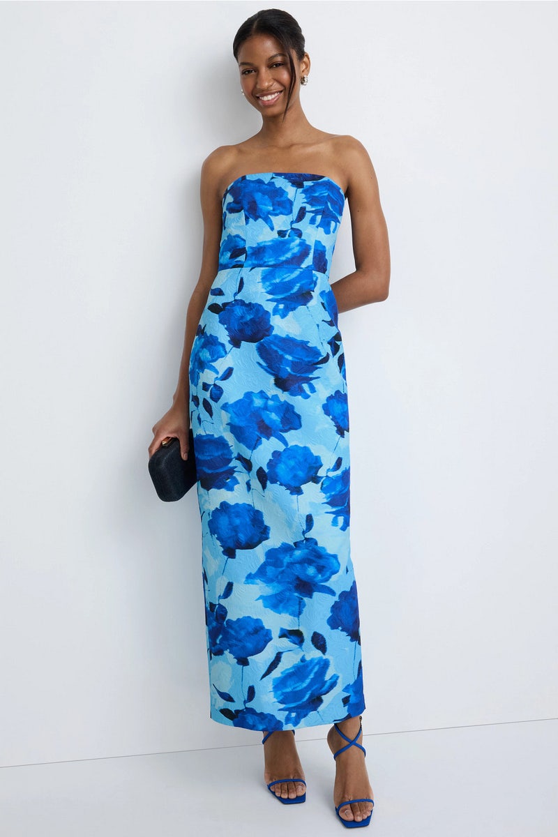 Orion Blurred Blossom Midi Dress by Milly - Photo 0