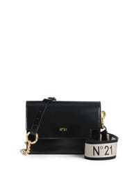 Black Mini Baguette Bag by No. 21 Handbags