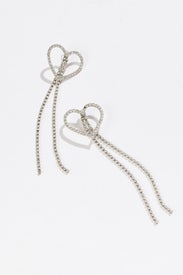 Heart Rhinestone Earrings by SHASHI