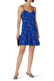 Blue Floral Printed Shift by Thakoon x RTR