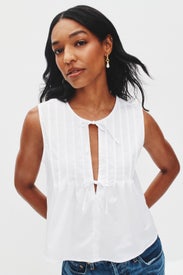 Tie Front Flare Top by WEWOREWHAT