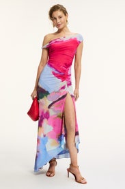 Ella Printed Jersey Dress by AMUR