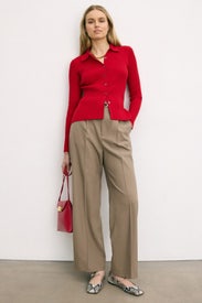 Patricia Ribbed Knit Sweater by Ann Mashburn