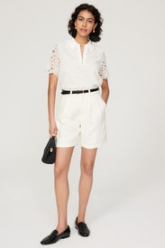 Collared Lace Shirt by Club Monaco