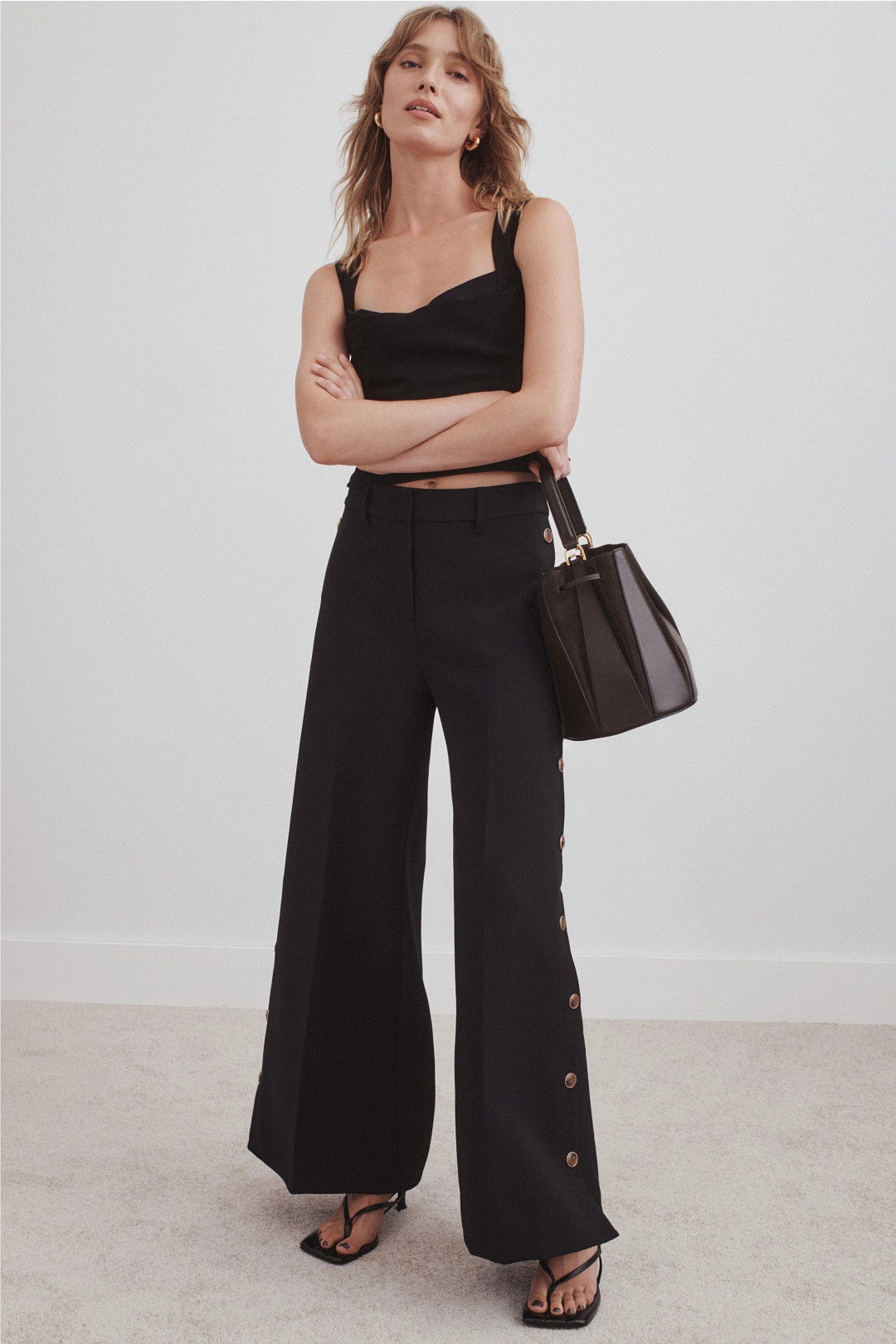 Button Detail Trouser by Derek Lam 10 Crosby x RTR 0