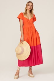 Colorblock Tiered Maxi by Donna Morgan