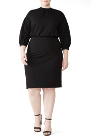 Puff Sleeve Tie Back Dress by ELOQUII