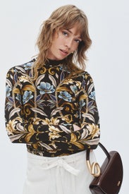 Snake Garden Jersey Blouse by FARM Rio