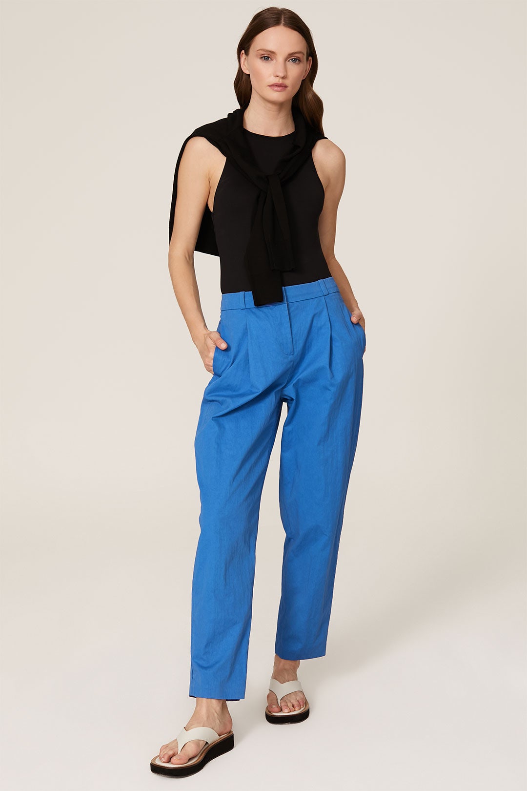 Front Pleated Tapered Pants by Jason Wu 0