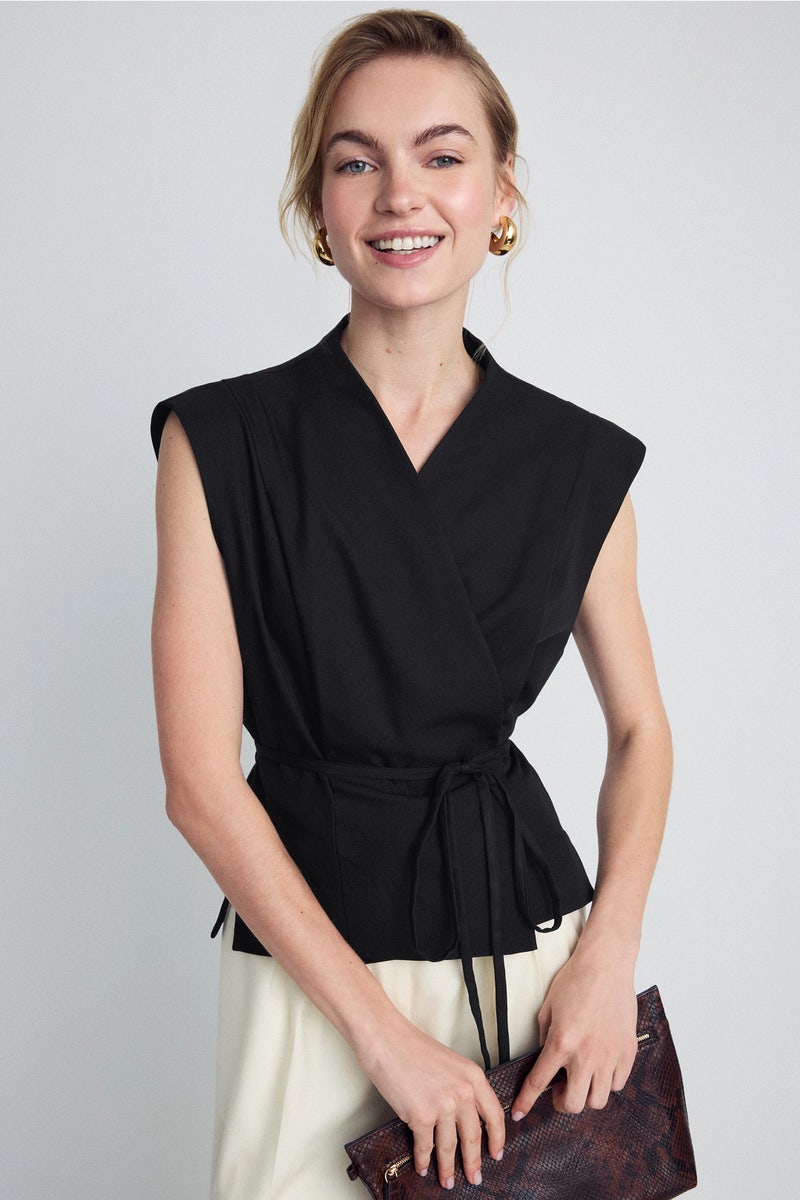 Leandra Wrap Vest by Modern Citizen - Photo 0