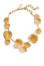 Eucalyptus Leaf Necklace by Oscar de la Renta