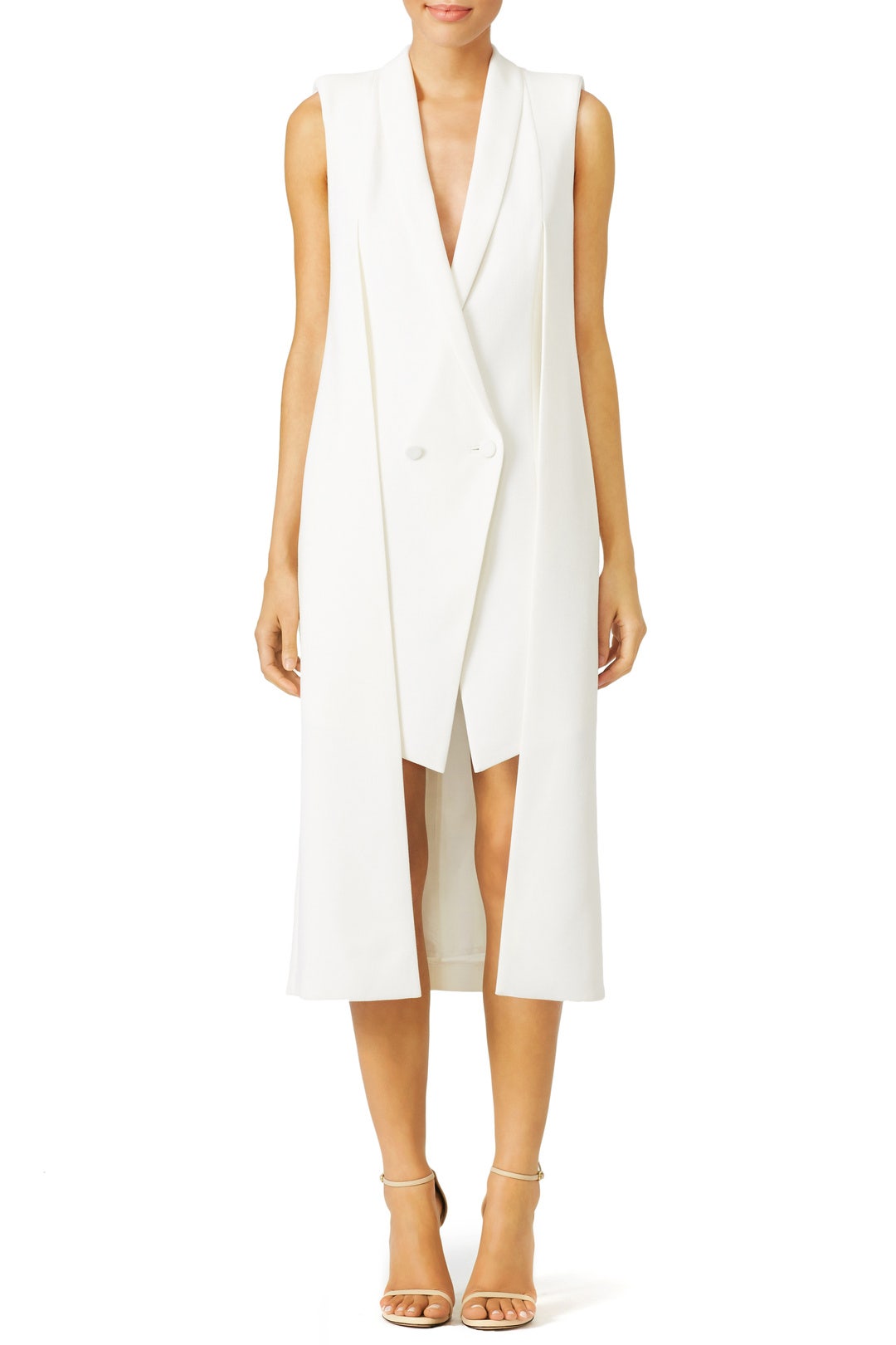 White Longtail Dress by Olcay Gulsen 0