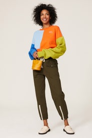 Cropped Colorblock Sweatshirt by SIMONMILLER