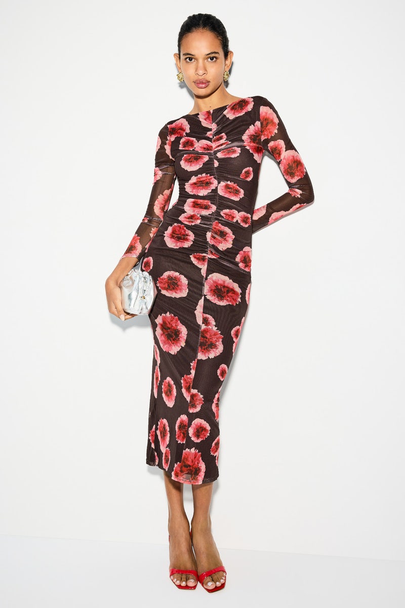 Frida Ruched Front Midi Dress by Suboo - Photo 0