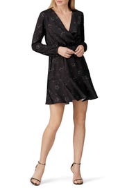 Star Printed Faux Wrap Dress by Slate & Willow
