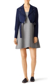 Brushed Twill Moto Jacket by Tibi