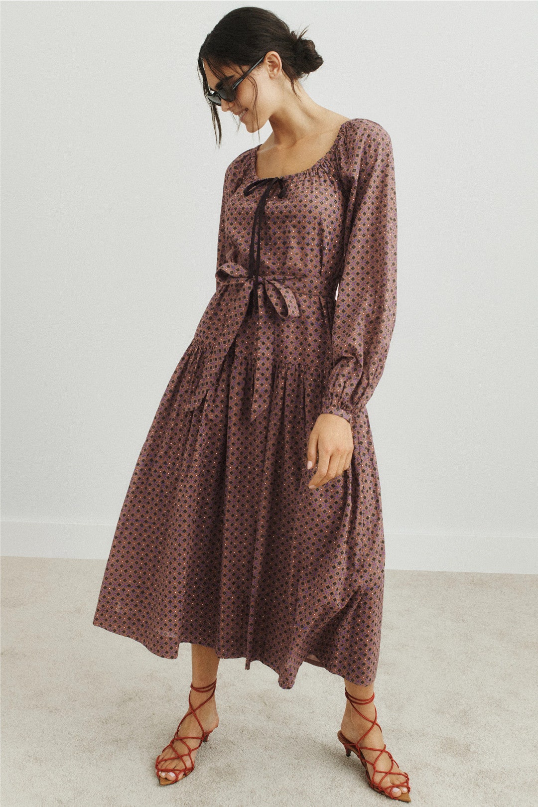Floral Printed Noro Dress by Ciao Lucia 0